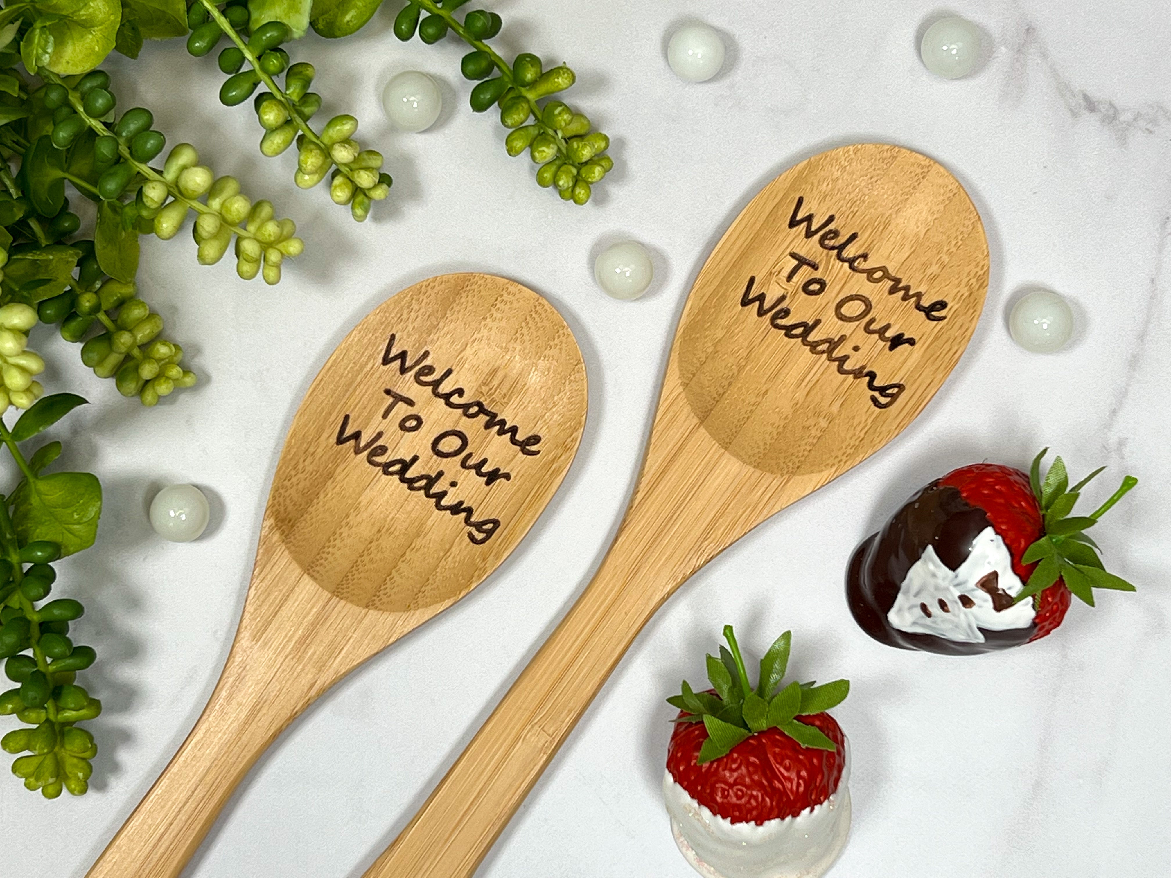 Measuring Spoons for the Wedding Couple. Engraved Wooden Spoons Share – C &  A Engraving and Gifts